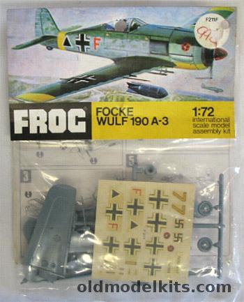 Frog 1/72 Focke Wulf FW-190 A-3 - SG1 Crimea Russia 1943 / JG2 Cherbourg France '42 Lt. Eder (4 Kills) - Bagged, F211F plastic model kit